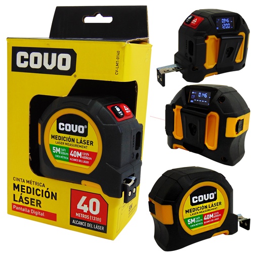 [9791] CINTA METRICA 5M CON MEDICION LASER COVO