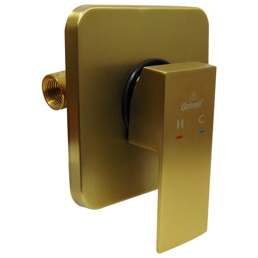 [9820] LLAVE PARA DUCHA 1/2" DORADA MONOMANDO GRIVEN GOLD