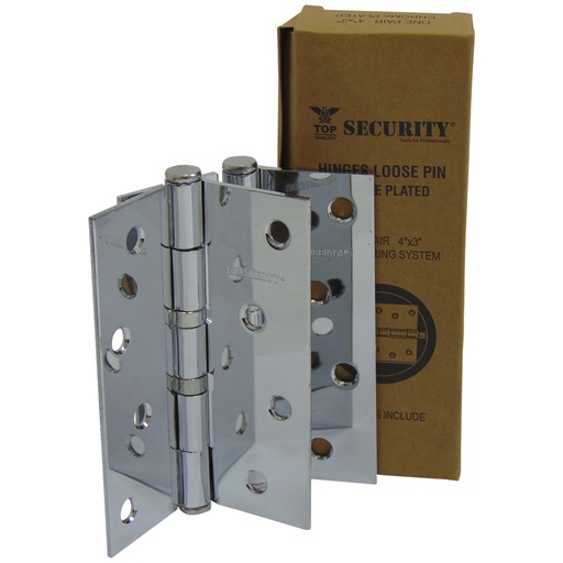 [9829] BISAGRA NUDO 4" X 3" CROMADA SECURITY