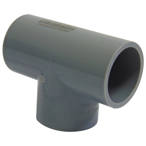 [9839] TEE PVC 1" SENCILLA CXCXC GRIS GRIVEN