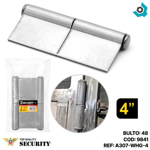 [9841] BISAGRA DE ARMILLAR 4" SECURITY