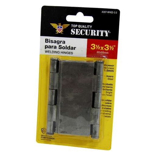 [9844] BISAGRA PARA SOLDAR 3.5" X 3.5" SECURITY