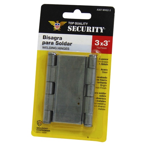 [9845] BISAGRA PARA SOLDAR 3" X 3" SECURITY