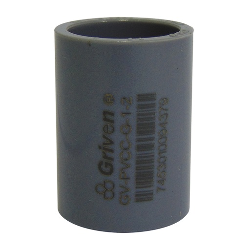 [9909] UNION PVC 1/2" SENCILLA GRIS GRIVEN