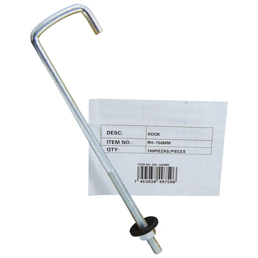 [9917] GANCHO PARA TECHO 4" X 1" SECURITY