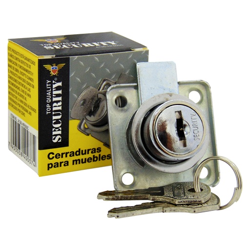 [9926] CERRADURA PARA GAVETAS CROMADA SECURITY
