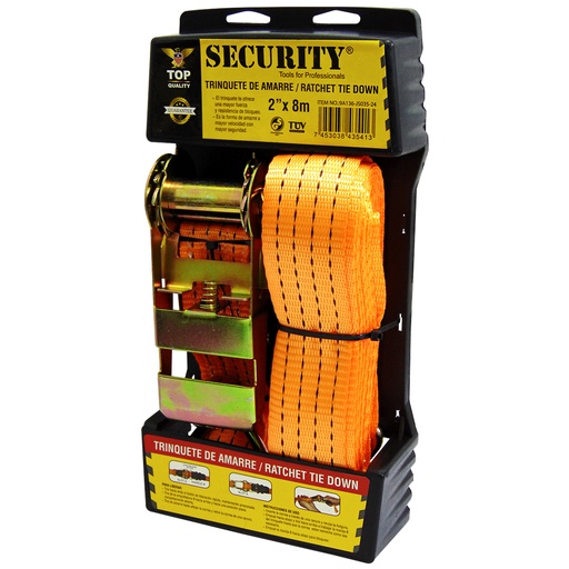 [9927] CORREA DE AMARRE CON TRINQUETE 2" X 8M SECURITY