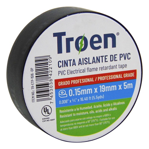 [9929] TEIPE ELECTRICO 5M AISLANTE TROEN
