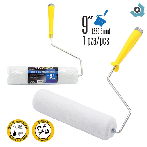 [9966] RODILLO PARA PINTAR 9" PRO PAINT