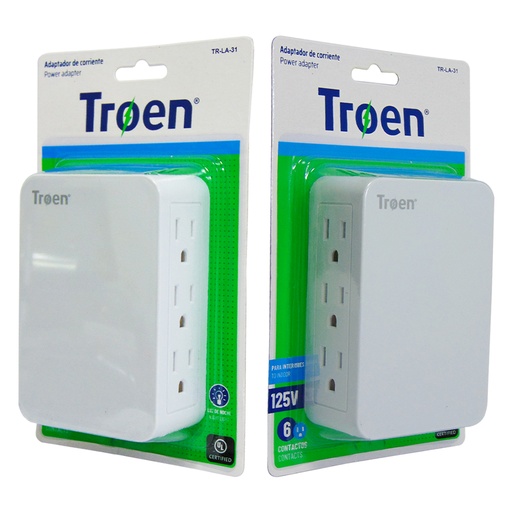 [9968] ADAPTADOR DE CORRIENTE 6 TOMAS TROEN