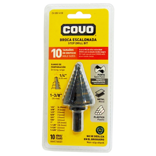 [9990] MECHA 3/8" MULTIMATERIAL ESCALONADA COVO
