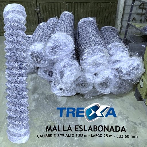 [11055] MALLA ESLABONADA C 12.5 D 2,75MM -LUZ 60 X 1,83 X 25M TREXA