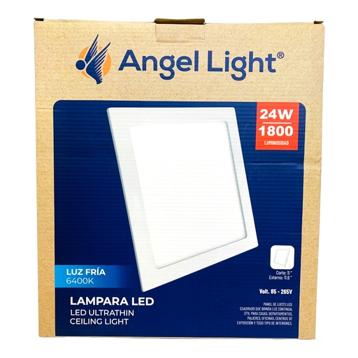 [11079] LAMPARA LED PARA EMPOTRAR CUADRADA 24W LUZ FRIA 6400K ANGEL LIGHT