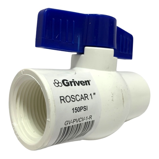 [11078] VALVULA 1" DE PVC CON ROSCA GRIVEN