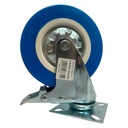 RUEDA DE PVC 5" CON FRENO SECURITY