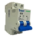 BREAKER TERMOMAGNETICO 63A 2P TIPO EUROPEO TROEN