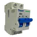 BREAKER TERMOMAGNETICO 50A 2P TIPO EUROPEO TROEN
