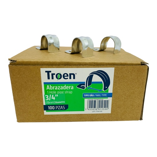[11272] ABRAZADERA 3/4" 100 PIEZAS TROEN