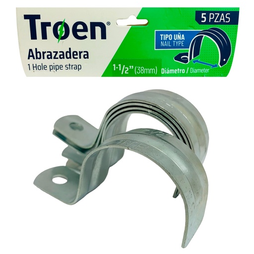 [11285] ABRAZADERAS 1 1/2" 5 PZS TROEN