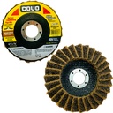 DISCODE ABRASIVO 4 1/2" GRANO GRUESO PARA PULIR DE ACERO INOXIDABLE COVO