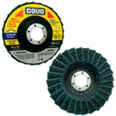 DISCODE ABRASIVO 4 1/2" GRANO FINO PARA PULIR DE ACERO INOXIDABLE COVO