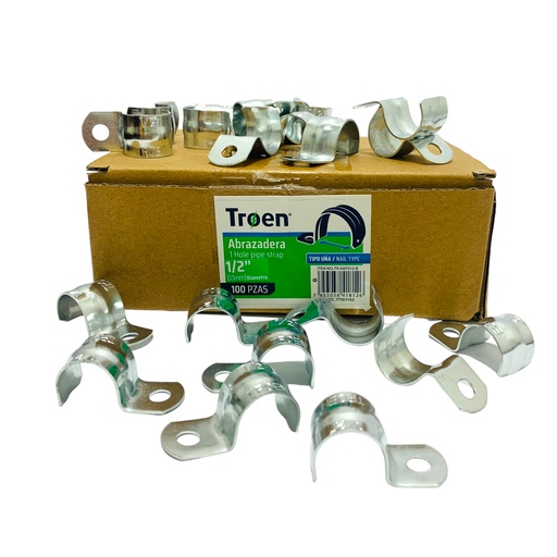 [11304] ABRAZADERAS 1/2" 100 PIEZAS TROEN