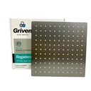 REGADERA PARA DUCHA TIPO LLUVIA CUADRADA 10" GRIS METALICO GRIVEN GUN METAL
