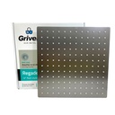REGADERA PARA DUCHA TIPO LLUVIA CUADRADA 12" GRIS METALICO GRIVEN GUN METAL