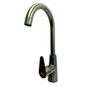 GRIFERIA PARA FREGADERO MONOMANDO CUELLO ALTO GRIS METALICO GRIVEN GUN METAL
