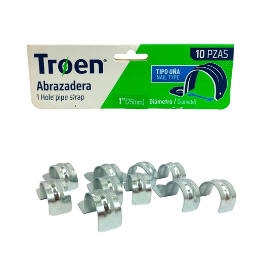 [11337] ABRAZADERAS 1" 10 PZS TROEN