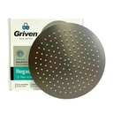 REGADERA PARA DUCHA TIPO LLUVIA REDONDA 12" GRIS METALICO GRIVEN GUN METAL