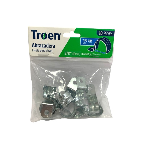 [11342] ABRAZADERAS 3/8" 10 PZS TROEN