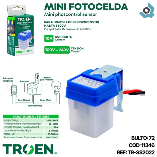 [11346] MINI FOTOCELDA 10A TROEN