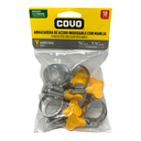 ABRAZADERA CON MANIJA 5/8" A 1-1/4" 10 PZAS COVO