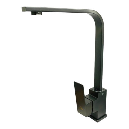 [11373] GRIFERIA PARA FREGADERO MONOMANDO CUELLO ALTO GRIS METALICO GRIVEN GUN METAL