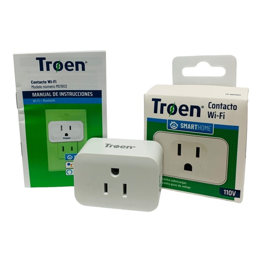 [11454] TOMACORRIENTE INTELIGENTE 1 SALIDA 110V TROEN SMART