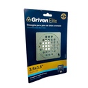 DESAGUE PARA PISO 3.5 X 3.5" DE LATON CROMADO GRIVEN ELITE