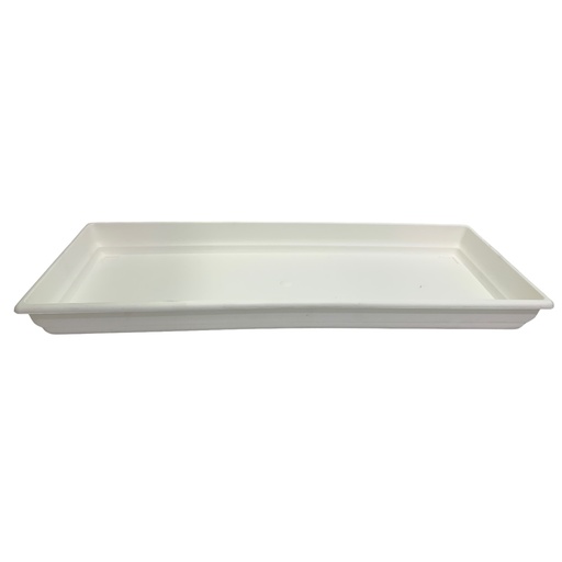 [11496] PLATO MATERO PP RECT CLASICO L-52 BLANCO DP