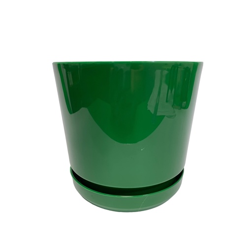 [11501] MATERO Y PLATO PP ART CIL LISO D-15 VERDE DP