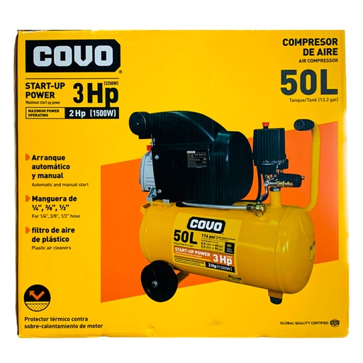 [11544] COMPRESOR DE AIRE 50L COVO