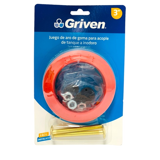 [11570] ARO DE GOMA 3" PARA ACOPLE CON TORNILLOS GRIVEN