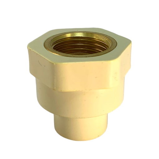 [11589] ADAPTADOR CPVC PRES 1/2" C X HR DE BRONCE TUBRICA