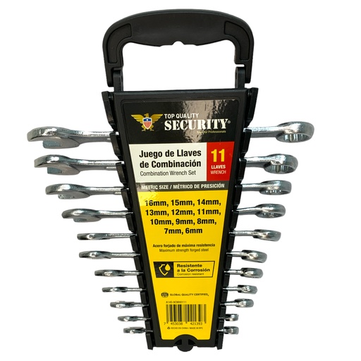 [11623] JUEGO DE LLAVES DE COMBINACION 11 PIEZAS SECURITY