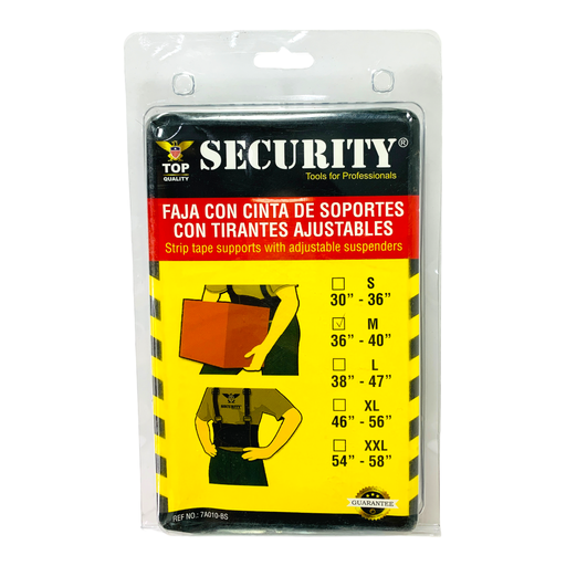 [11631] FAJA CON CINTA DE SOPORTE SECURITY