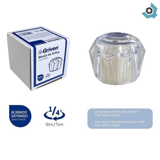 [11634] MANIJA DE REPUESTO PARA GRIFERIA A367-D8523-002PH GRIVEN