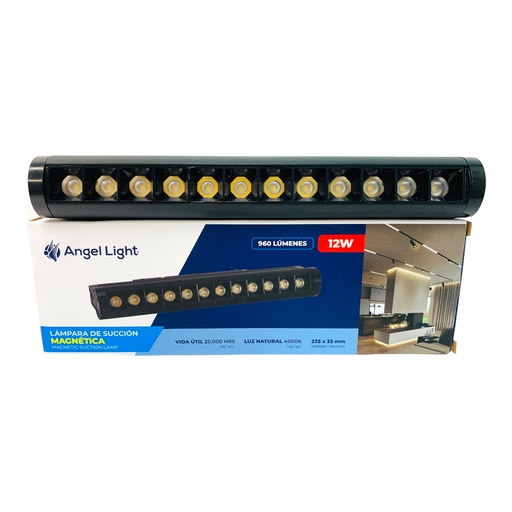 [11692] LAMPARA LED PARA RIEL MAGNETICO 235 X 23MM 12W 4000K  ANGEL LIGHT