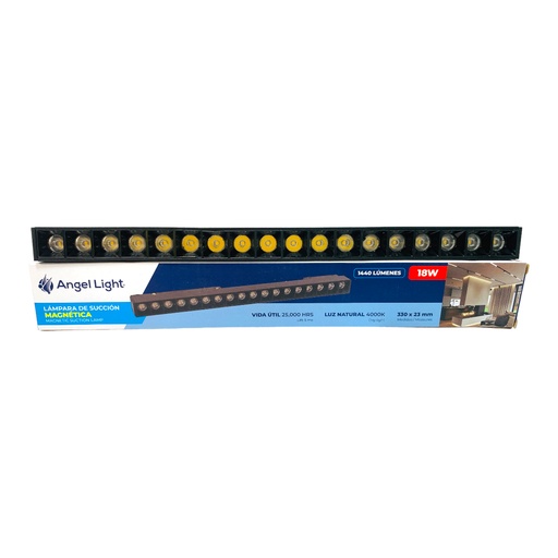 [11694] LAMPARA LED PARA RIEL MAGNETICO 330 X 23MM 18W 4000K  ANGEL LIGHT