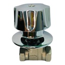 LLAVE PARA DUCHA 1/2" CROMADO ACERO INOXIDABLE GRIVEN
