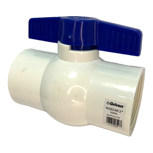 [11753] VALVULA 2" DE PVC CON ROSCA GRIVEN