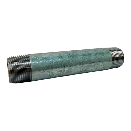 [11755] NIPLE 3/4" X 5" DE LARGO DE ACERO GALVANIZADO GRIVEN